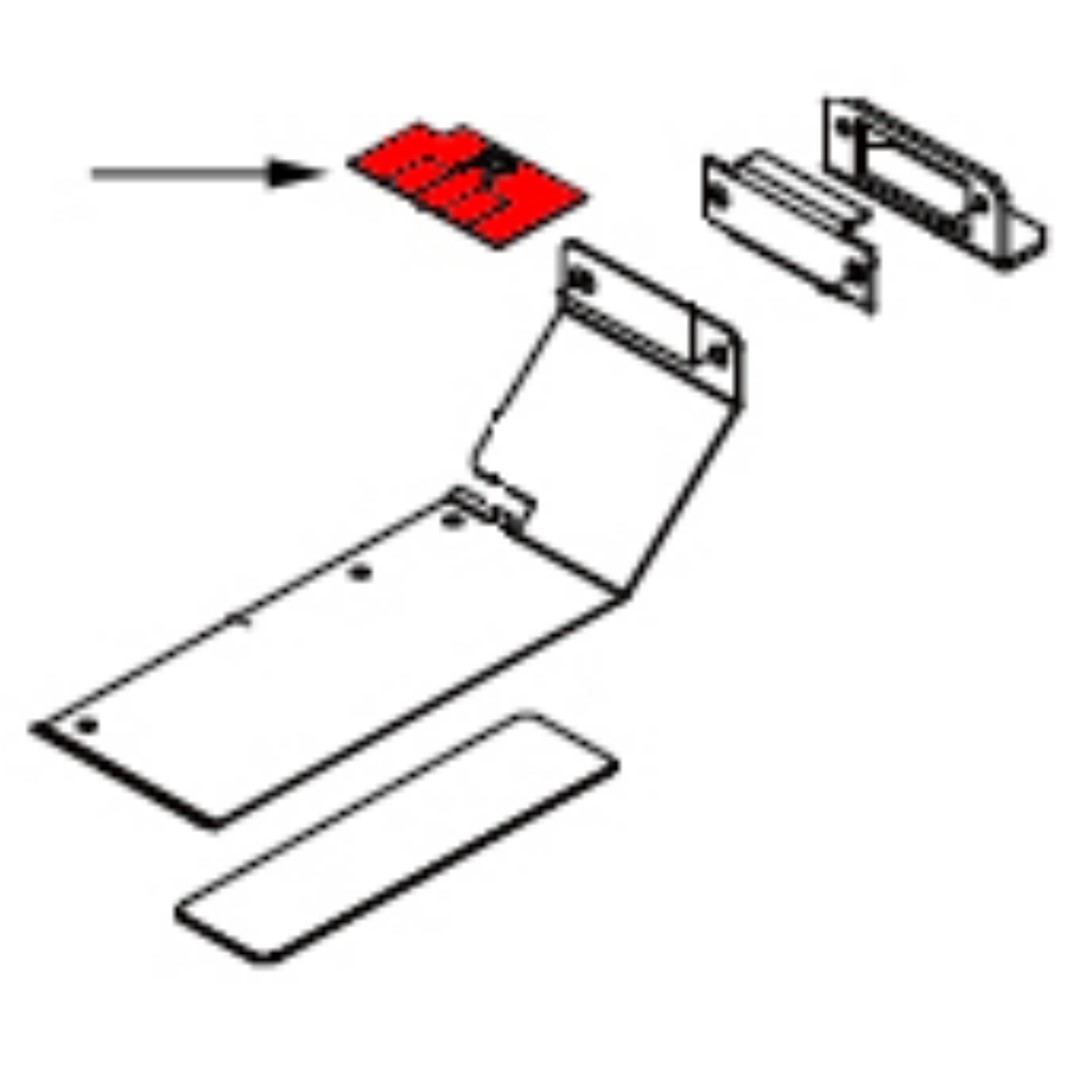 LABEL,CLAMP R XJ-740 LA1024 - 1000003650 | ROLAND DG | ATPM
