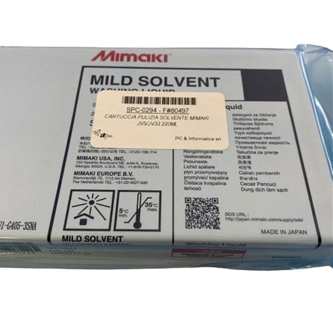 Mild solvent cleaning liquid Mimaki JV5/JV33 220 ML [SPC-0294] - ML014-Z-22 | MIMAKI | ATPM